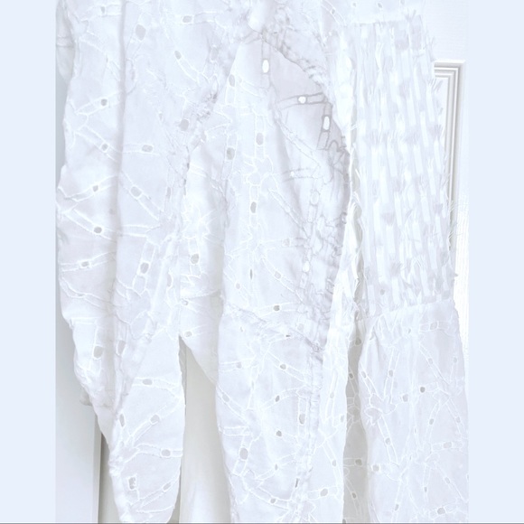 ZARA FRINGED EMBROIDERED EYELET DRESS - Picture 5 of 8